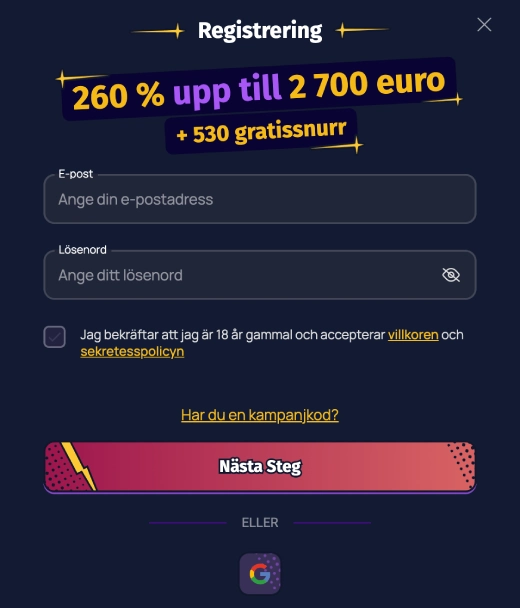 Registrering